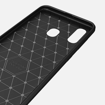 Pouzdro pro Samsung Galaxy A40 A405, Techsuit, Carbon, Černé