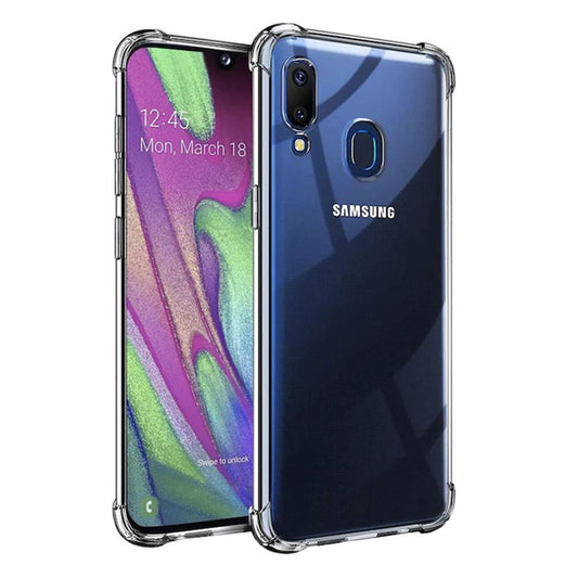 Pouzdro pro Samsung Galaxy A40 A405, Techsuit, nárazuvzdorné průhledné, transparentní