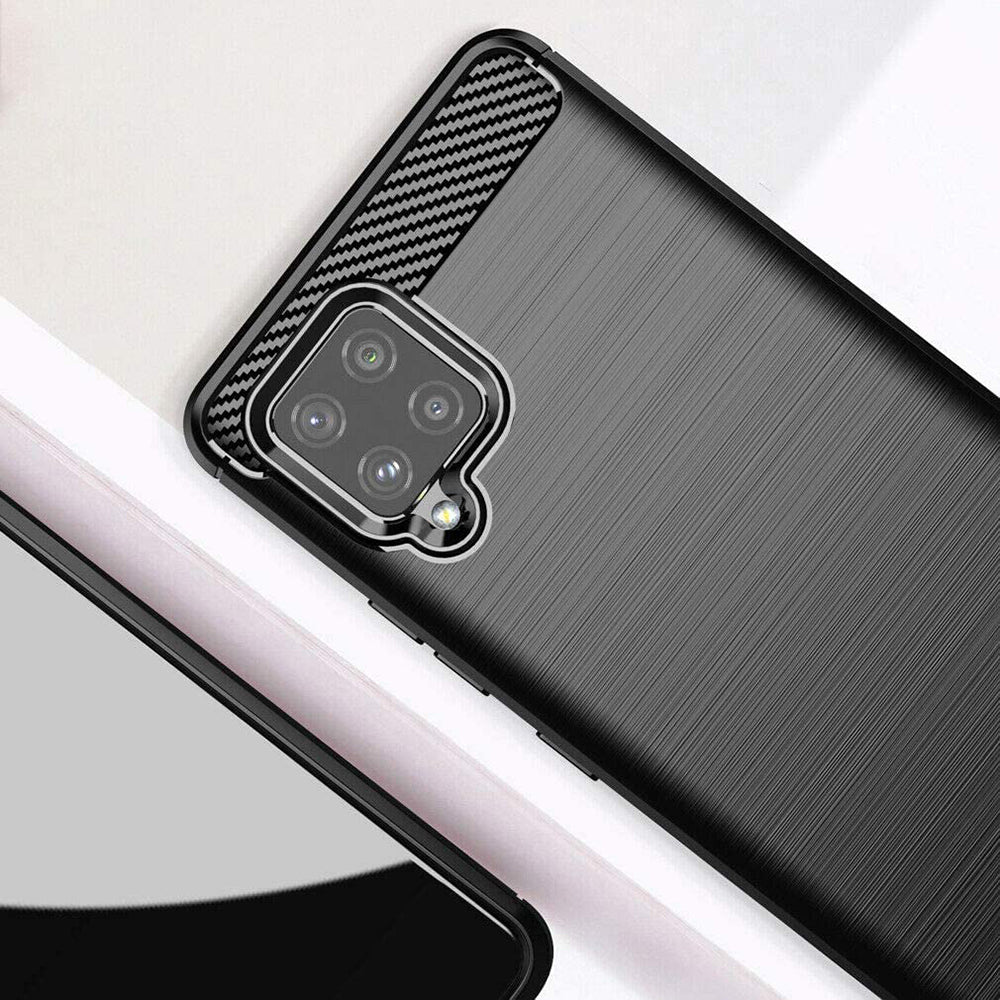 Pouzdro pro Samsung Galaxy A42 5G A426, Techsuit, Carbon, Černé