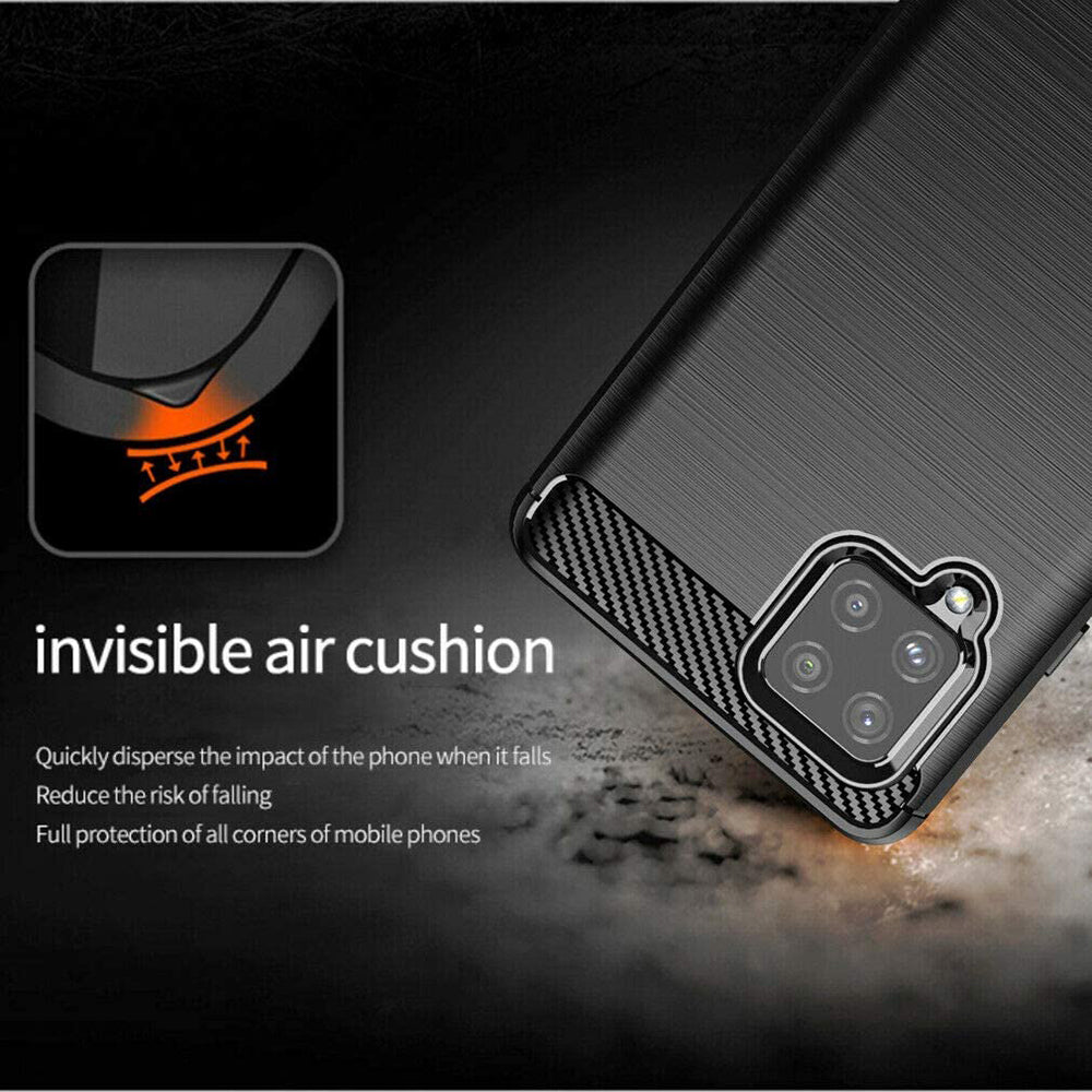 Pouzdro pro Samsung Galaxy A42 5G A426, Techsuit, Carbon, Černé