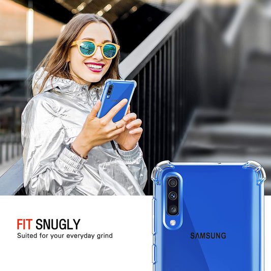 Pouzdro pro Samsung Galaxy A50s A507 / A30s A307 / A50 A505, Techsuit, nárazuvzdorné průhledné, transparentní