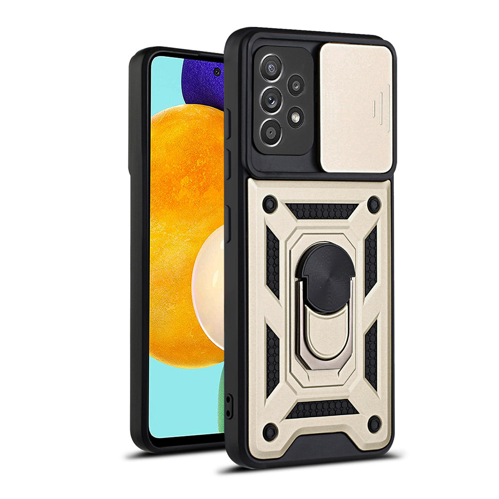 Pouzdro pro Samsung Galaxy A52s 5G A528 / A52 5G A526 / A52 A525, Techsuit, CamShield, Zlaté