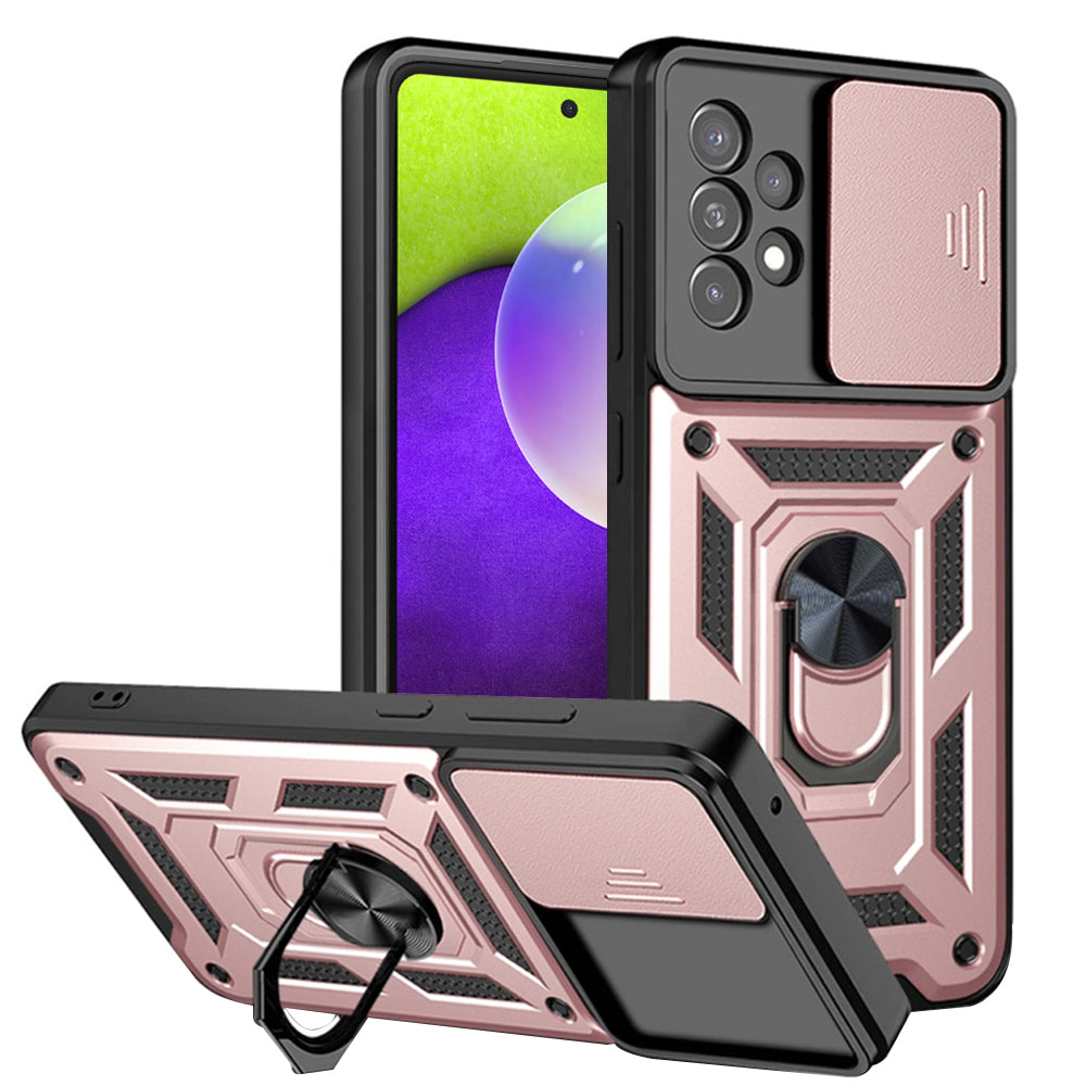 Pouzdro pro Samsung Galaxy A52s 5G A528 / A52 5G A526 / A52 A525, Techsuit, CamShield, Růžové