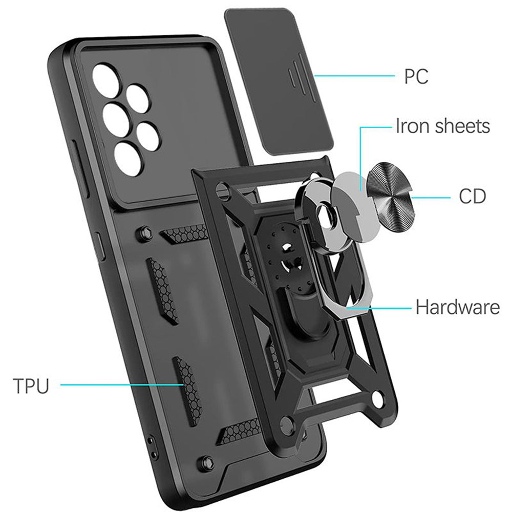 Pouzdro pro Samsung Galaxy A52s 5G A528 / A52 5G A526 / A52 A525, Techsuit, CamShield, Růžové