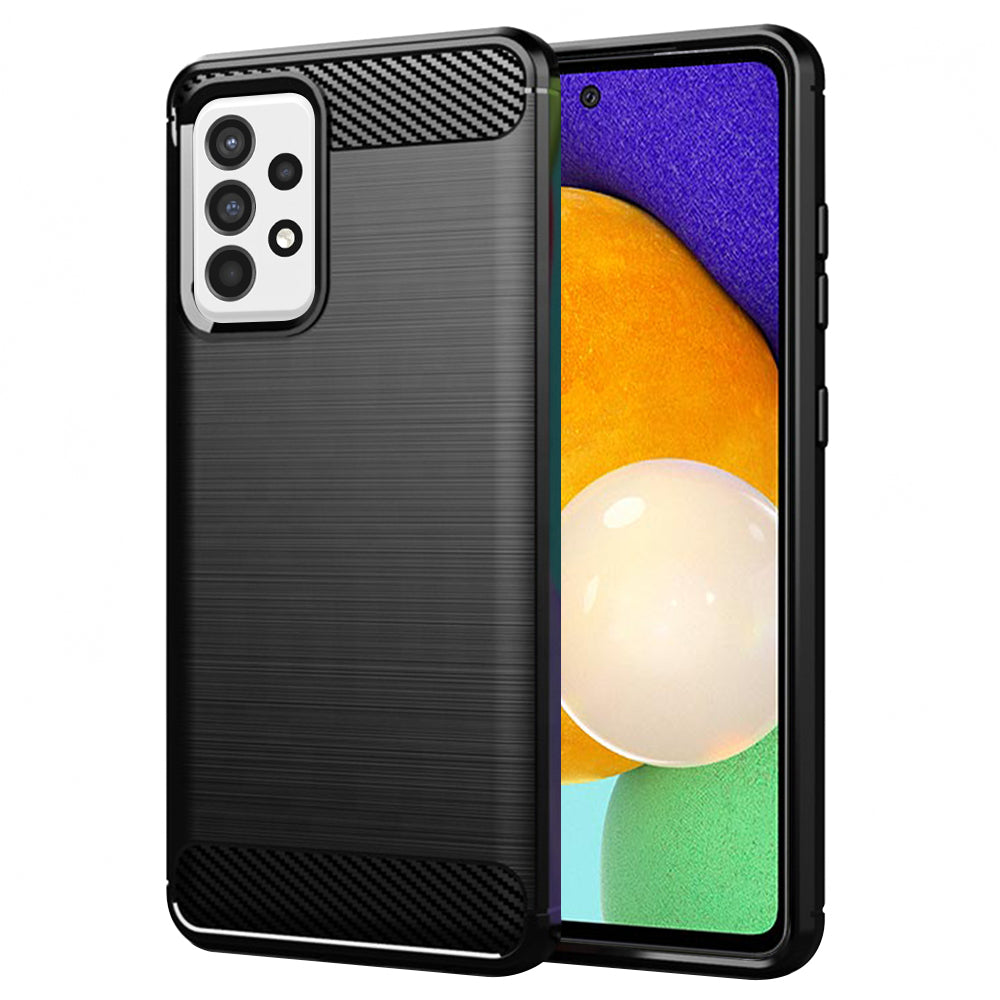 Pouzdro pro Samsung Galaxy A52s 5G A528 / A52 5G A526 / A52 A525, Techsuit, Carbon, Černá