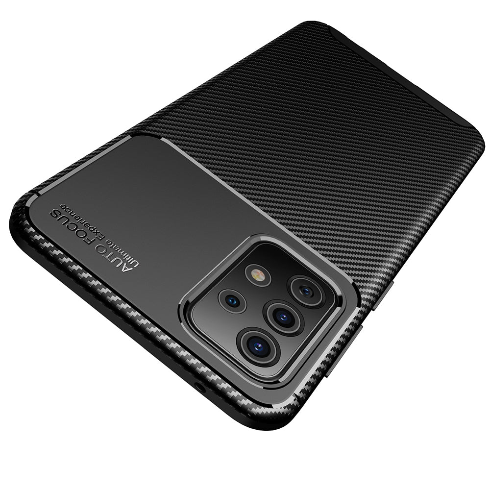 Pouzdro pro Samsung Galaxy A52s 5G A528 / A52 5G A526 / A52 A525, Techsuit, CarbonFiber, Černé