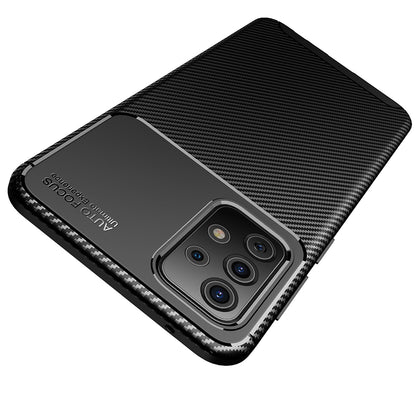 Pouzdro pro Samsung Galaxy A52s 5G A528 / A52 5G A526 / A52 A525, Techsuit, CarbonFiber, Černé