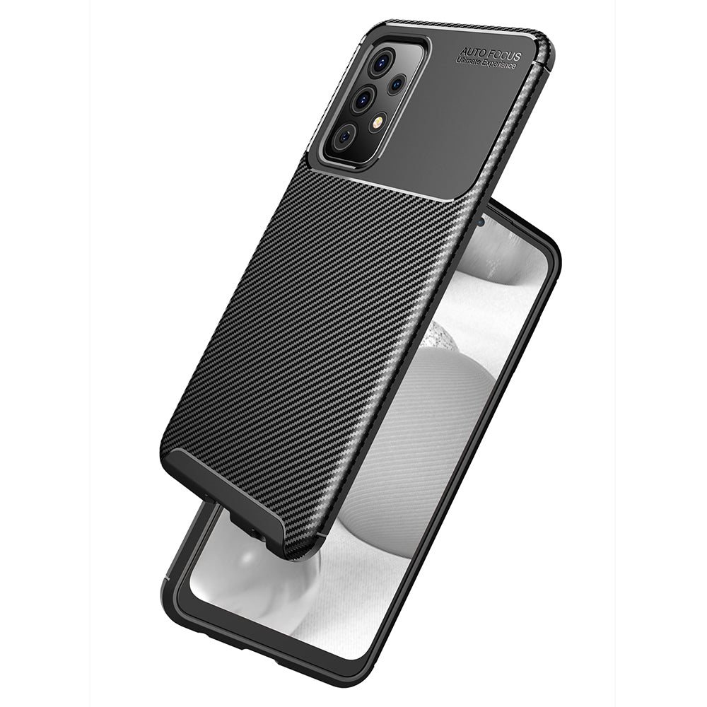 Pouzdro pro Samsung Galaxy A52s 5G A528 / A52 5G A526 / A52 A525, Techsuit, CarbonFiber, Černé