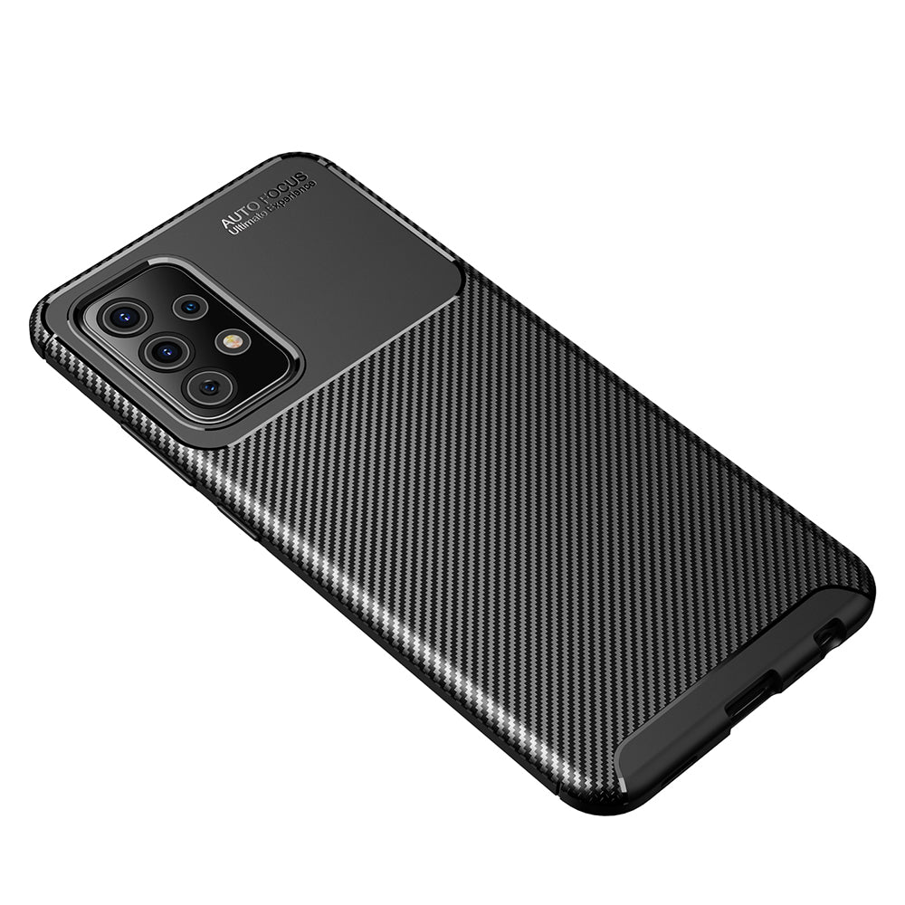 Pouzdro pro Samsung Galaxy A52s 5G A528 / A52 5G A526 / A52 A525, Techsuit, CarbonFiber, Černé