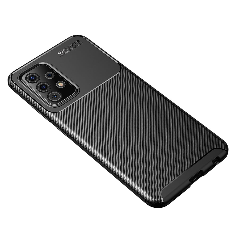 Pouzdro pro Samsung Galaxy A52s 5G A528 / A52 5G A526 / A52 A525, Techsuit, CarbonFiber, Černé