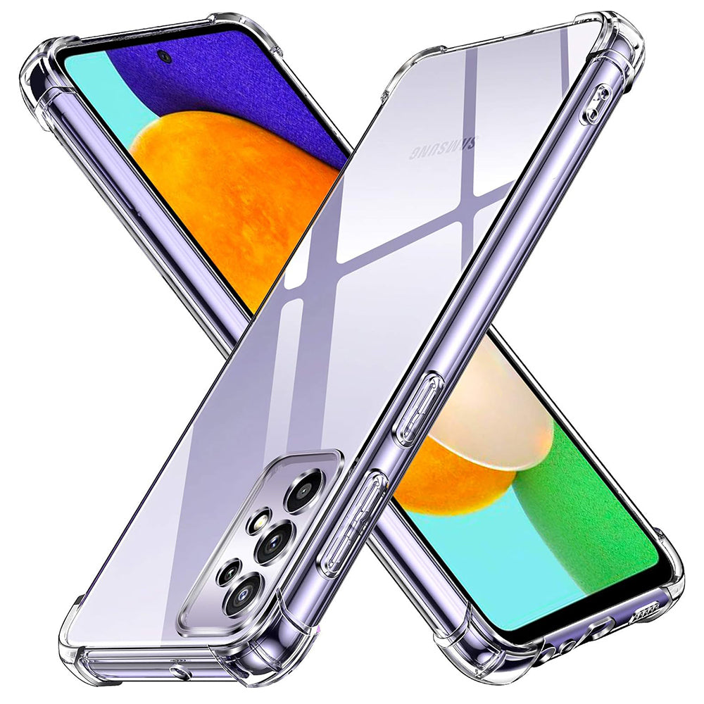 Pouzdro pro Samsung Galaxy A52s 5G A528 / A52 5G A526 / A52 A525, Techsuit, Odolné proti nárazům, Průhledné