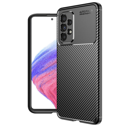 Pouzdro pro Samsung Galaxy A53 5G A536, Techsuit, CarbonFiber, Černá