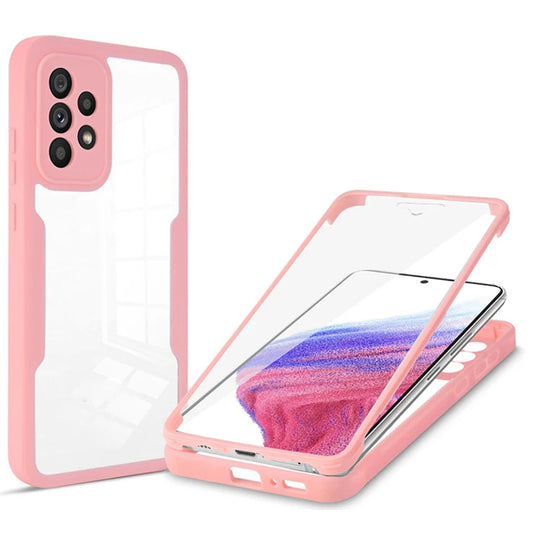 Pouzdro pro Samsung Galaxy A53 5G A536, Techsuit, ColorVerse 360, Růžové