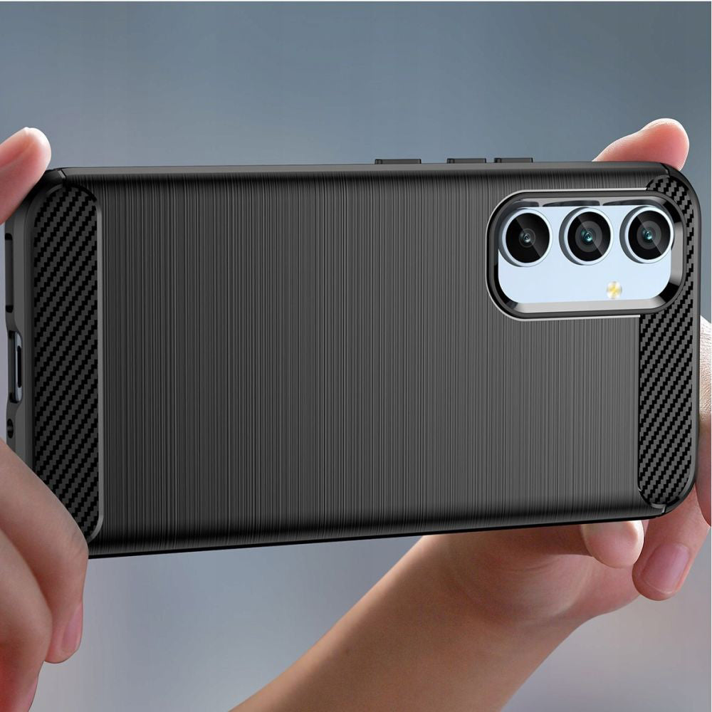 Pouzdro pro Samsung Galaxy A54 A546, Techsuit, Carbon, Černé