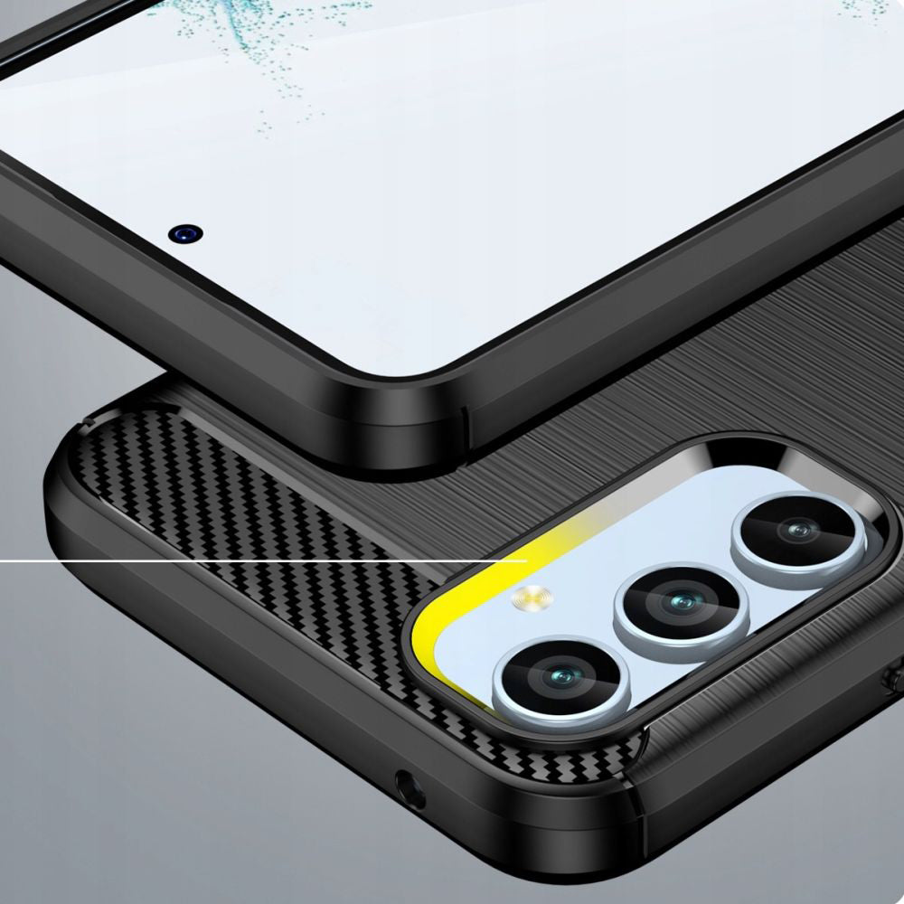 Pouzdro pro Samsung Galaxy A54 A546, Techsuit, Carbon, Černé