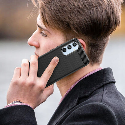 Pouzdro pro Samsung Galaxy A54 A546, Techsuit, Carbon, Černé