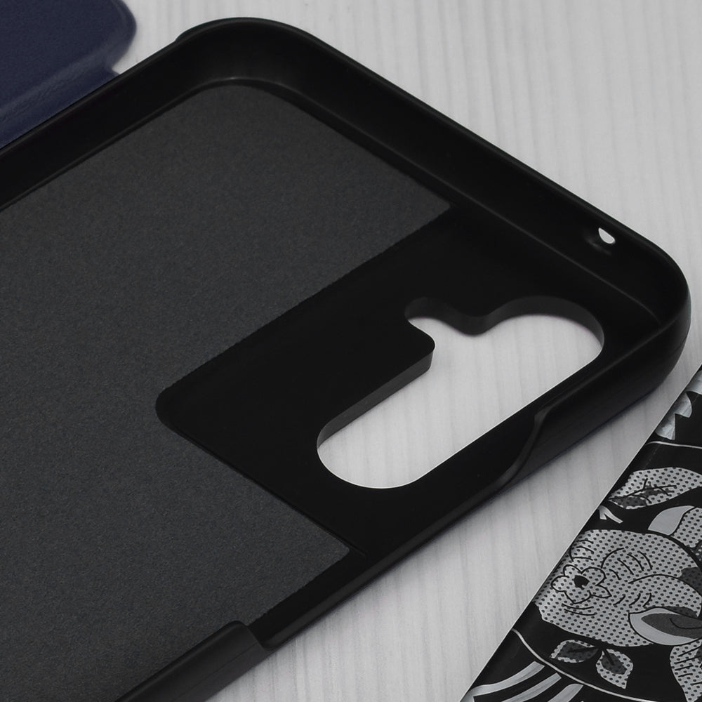 Pouzdro pro Samsung Galaxy A54 A546, Techsuit, eFold, Tmavě modré