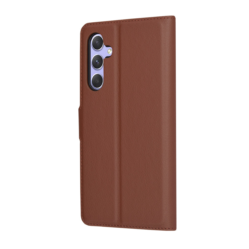 Pouzdro pro Samsung Galaxy A54 A546, Techsuit, kožené folio, hnědé