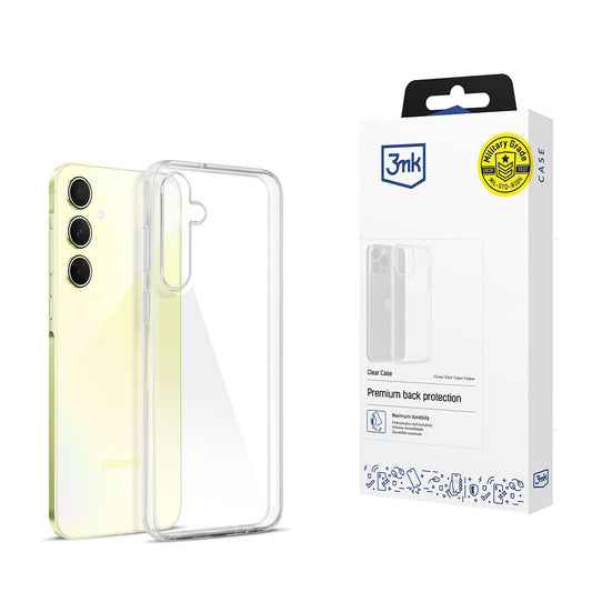 Pouzdro pro Samsung Galaxy A55 5G A556, 3MK, Clear, Průhledné
