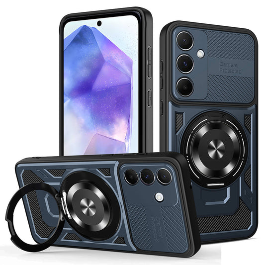 Pouzdro pro Samsung Galaxy A55 5G A556, Techsuit, RuggedCam, Modré