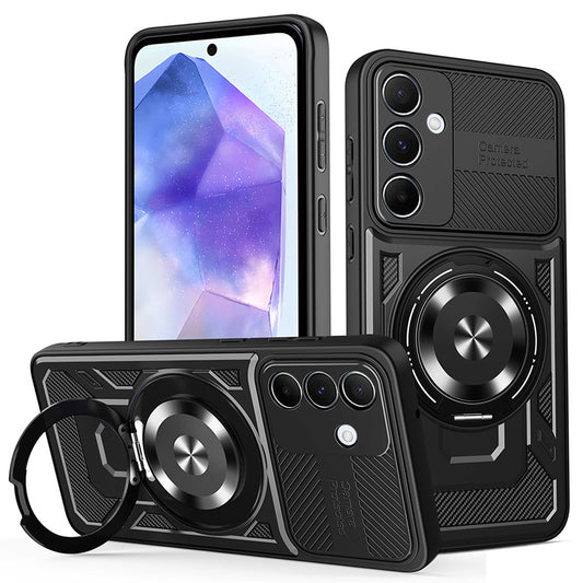 Pouzdro pro Samsung Galaxy A55 5G A556, Techsuit, RuggedCam, Černé