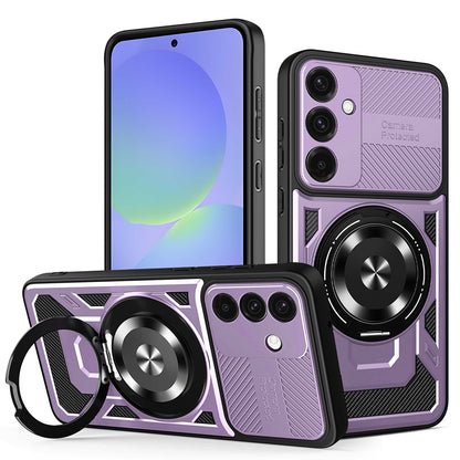 Pouzdro pro Samsung Galaxy A56 A566 / A36 A366, Techsuit, RuggedCam, fialové