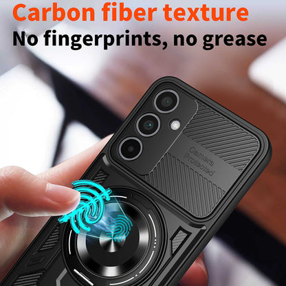 Pouzdro pro Samsung Galaxy A56 A566 / A36 A366, Techsuit, RuggedCam, fialové