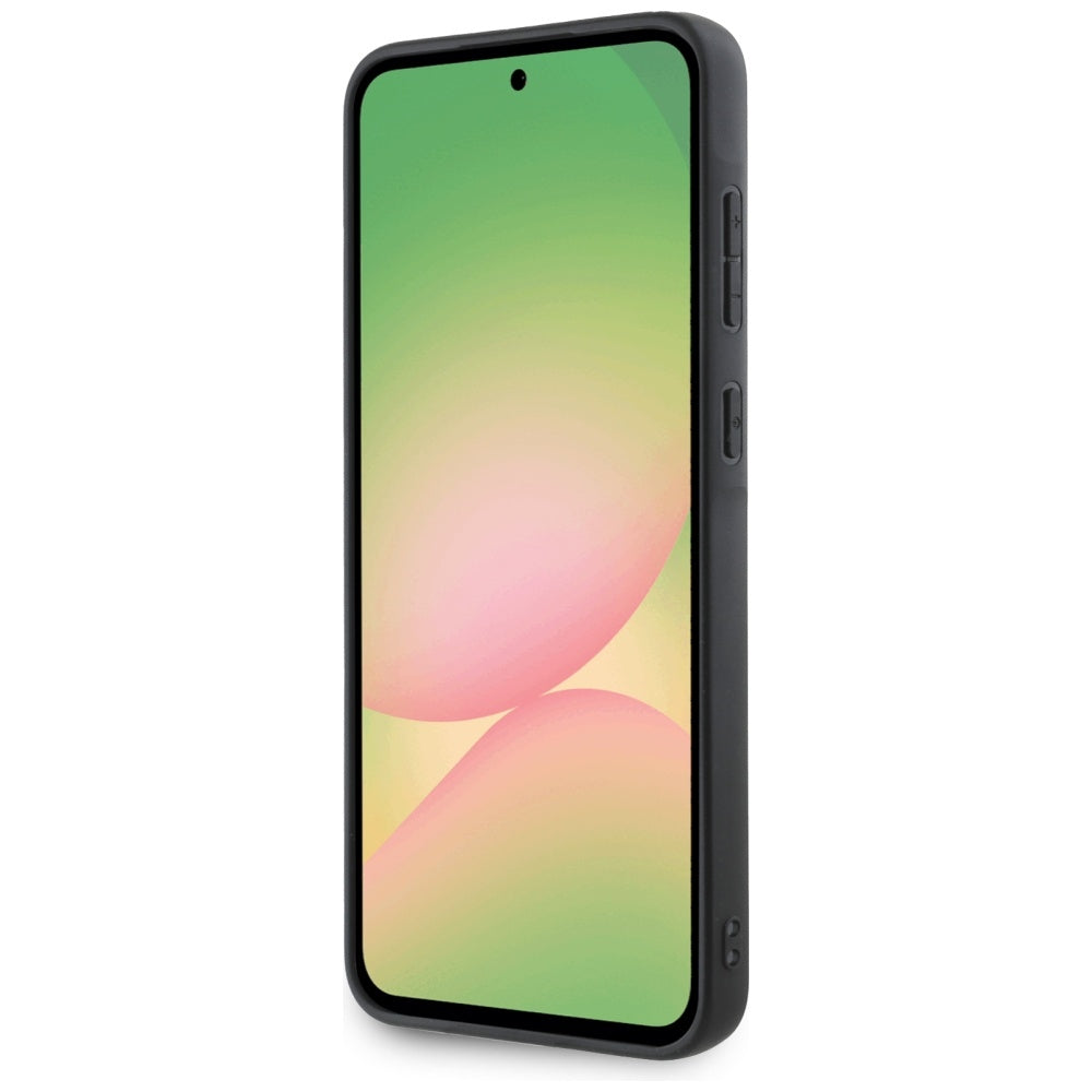 Pouzdro pro Samsung Galaxy A56 A566, Guess, 4G Grained Big and Classic Logo, béžová