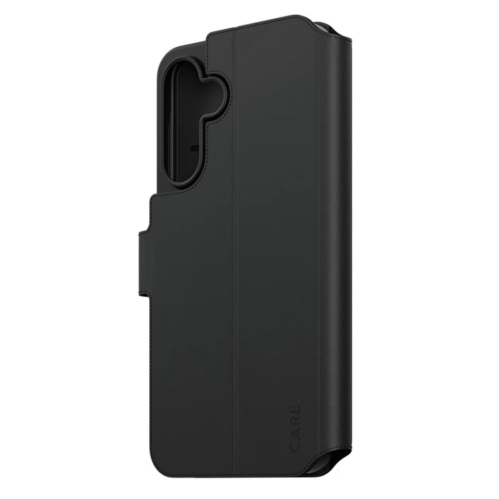 Pouzdro pro Samsung Galaxy A56 A566, PanzerGlass, Care Feature Kickstand Wallet, Černá