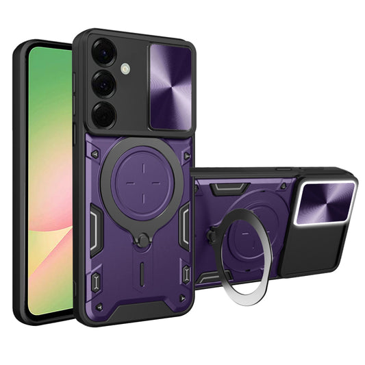 Pouzdro pro Samsung Galaxy A56 A566, Techsuit, CamGuard Pro, Fialová