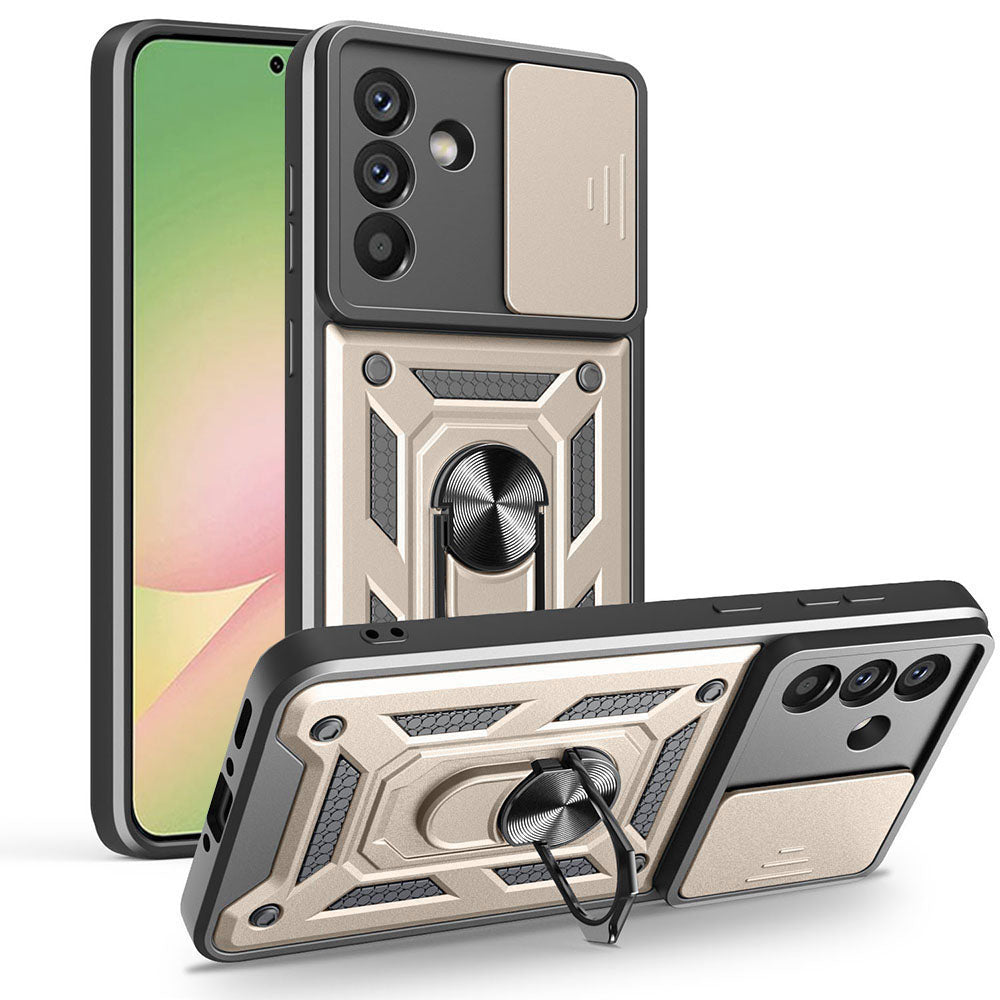 Pouzdro pro Samsung Galaxy A56 A566, Techsuit, CamShield, Zlaté