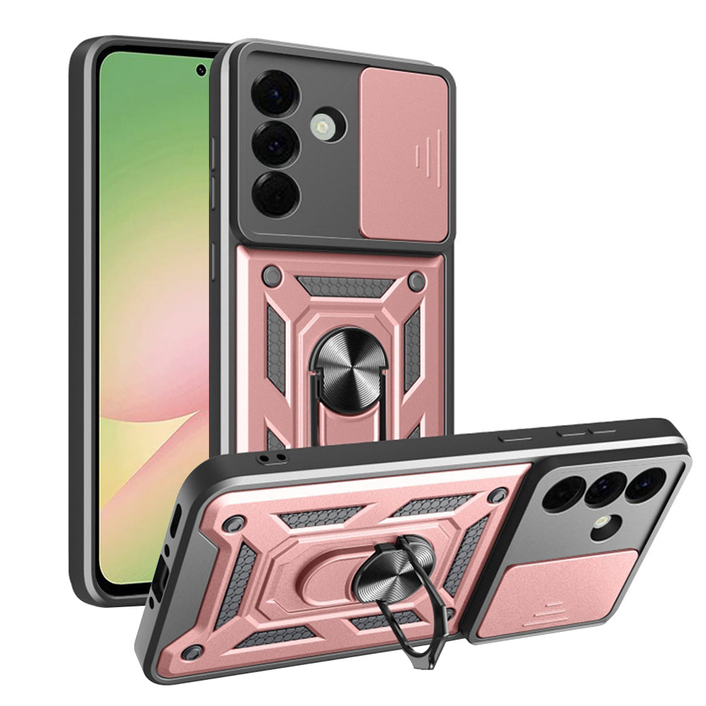 Pouzdro pro Samsung Galaxy A56 A566, Techsuit, CamShield, Růžové