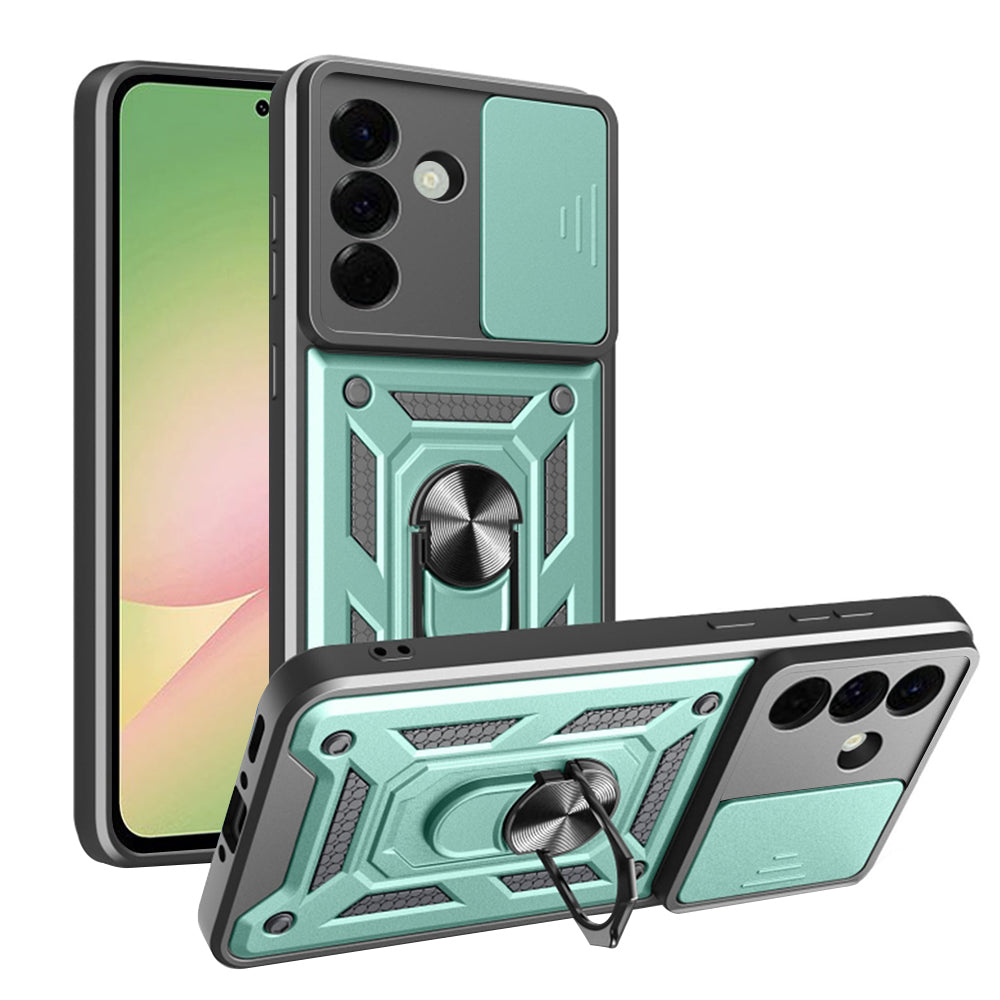 Pouzdro pro Samsung Galaxy A56 A566, Techsuit, CamShield, Zelené
