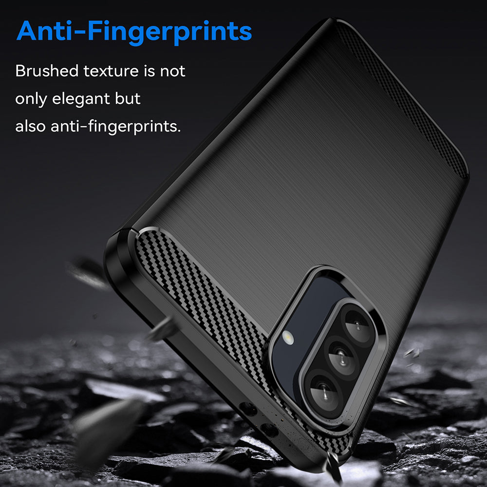 Case for Samsung Galaxy A56 A566, Techsuit, Carbon, Black