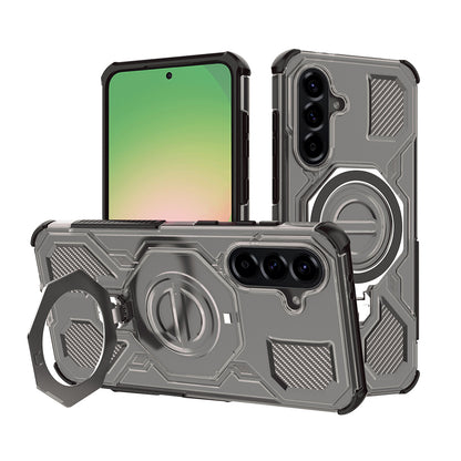 Pouzdro pro Samsung Galaxy A56 A566, Techsuit, Carbon Shield Pro, Světle černá