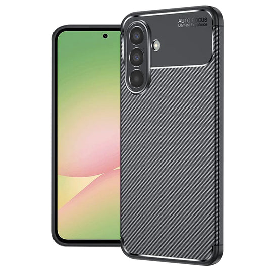 Pouzdro pro Samsung Galaxy A56 A566, Techsuit, CarbonFiber, Černé