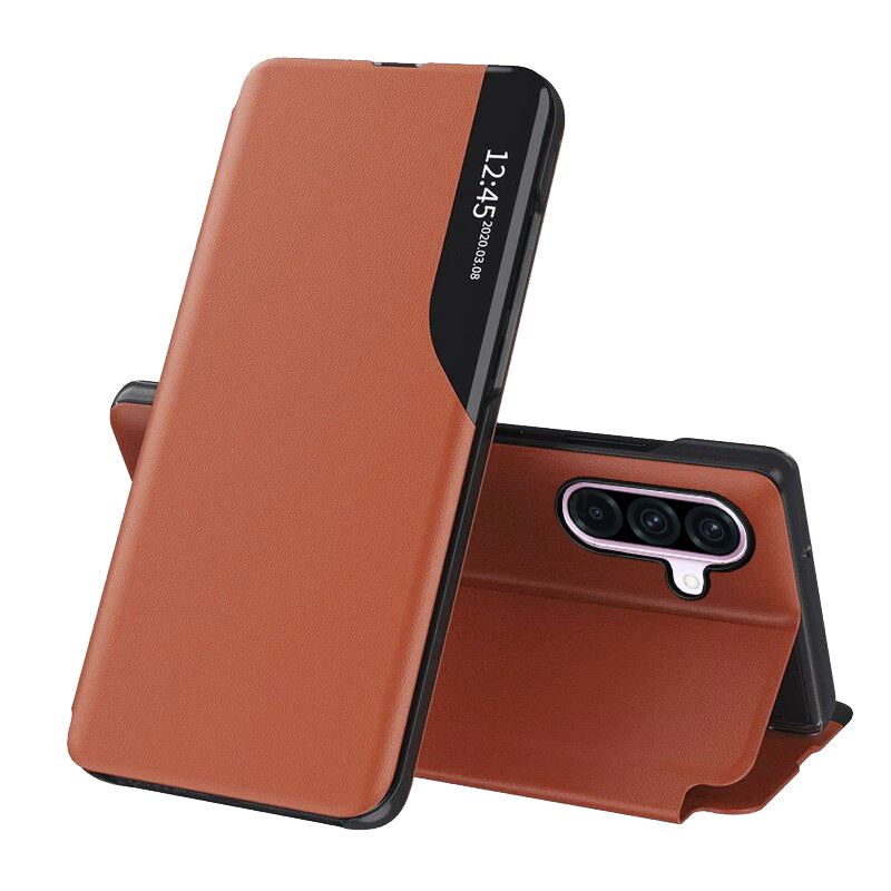 Pouzdro pro Samsung Galaxy A56 A566, Techsuit, eFold, Oranžové
