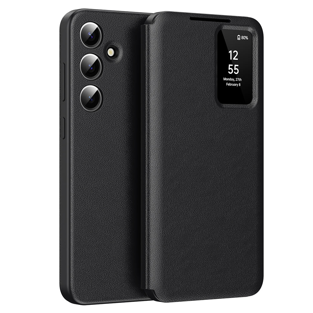 Pouzdro pro Samsung Galaxy A56 A566, Techsuit, SmartView, Černé