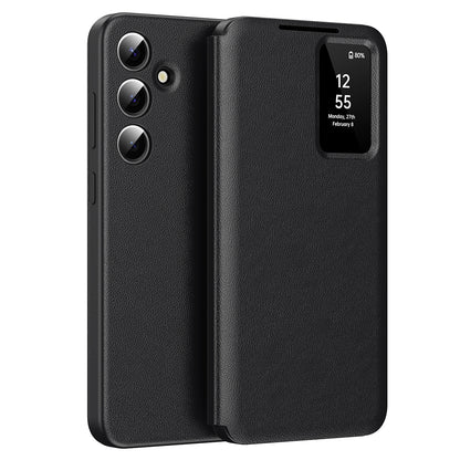 Pouzdro pro Samsung Galaxy A56 A566, Techsuit, SmartView, Černé