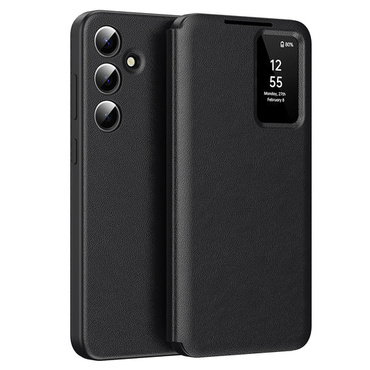 Pouzdro pro Samsung Galaxy A56 A566, Techsuit, SmartView, Černé