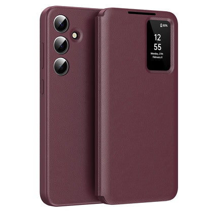Pouzdro pro Samsung Galaxy A56 A566, Techsuit, SmartView, červené
