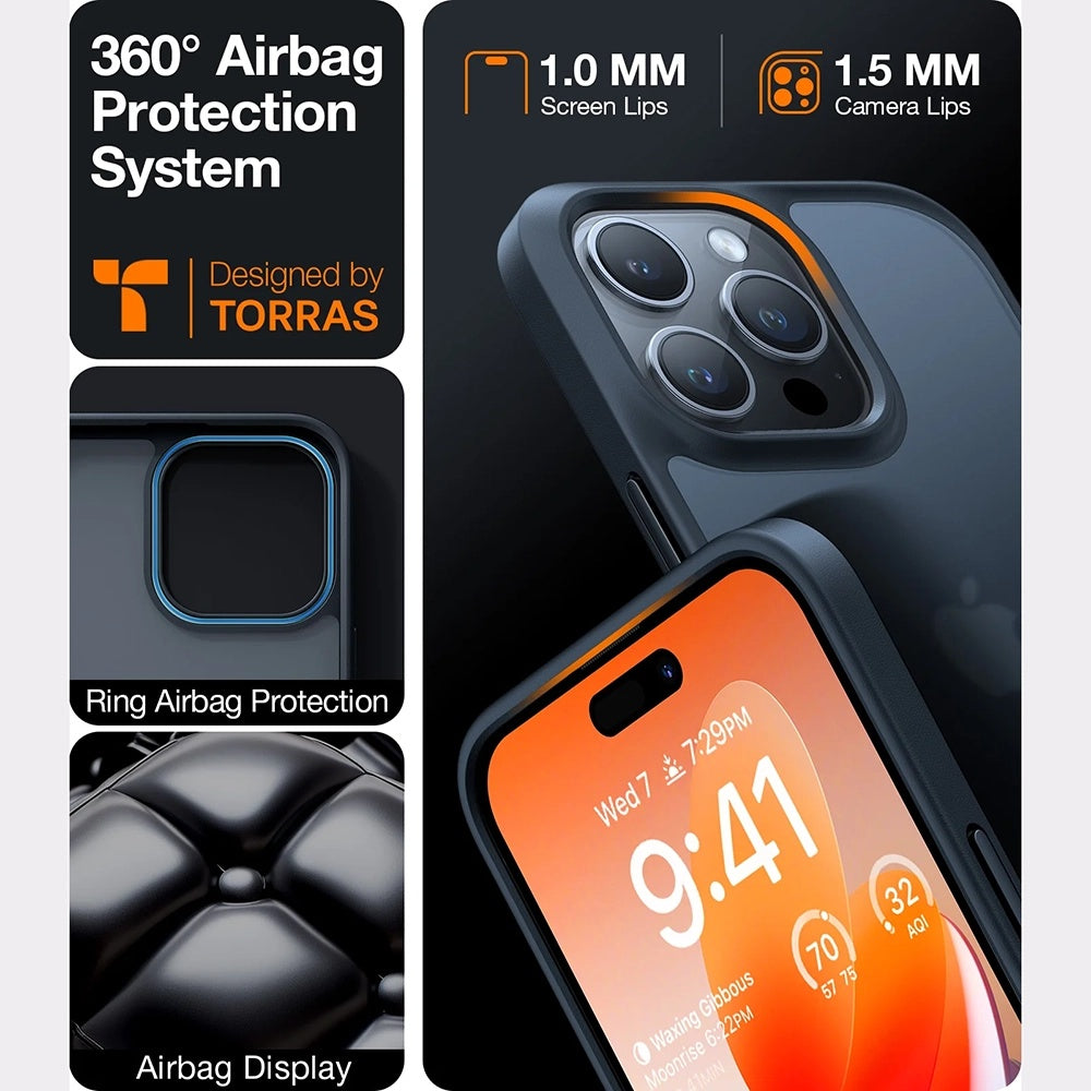 Pouzdro pro Samsung Galaxy A56 A566, Torras, Guardian, Černá