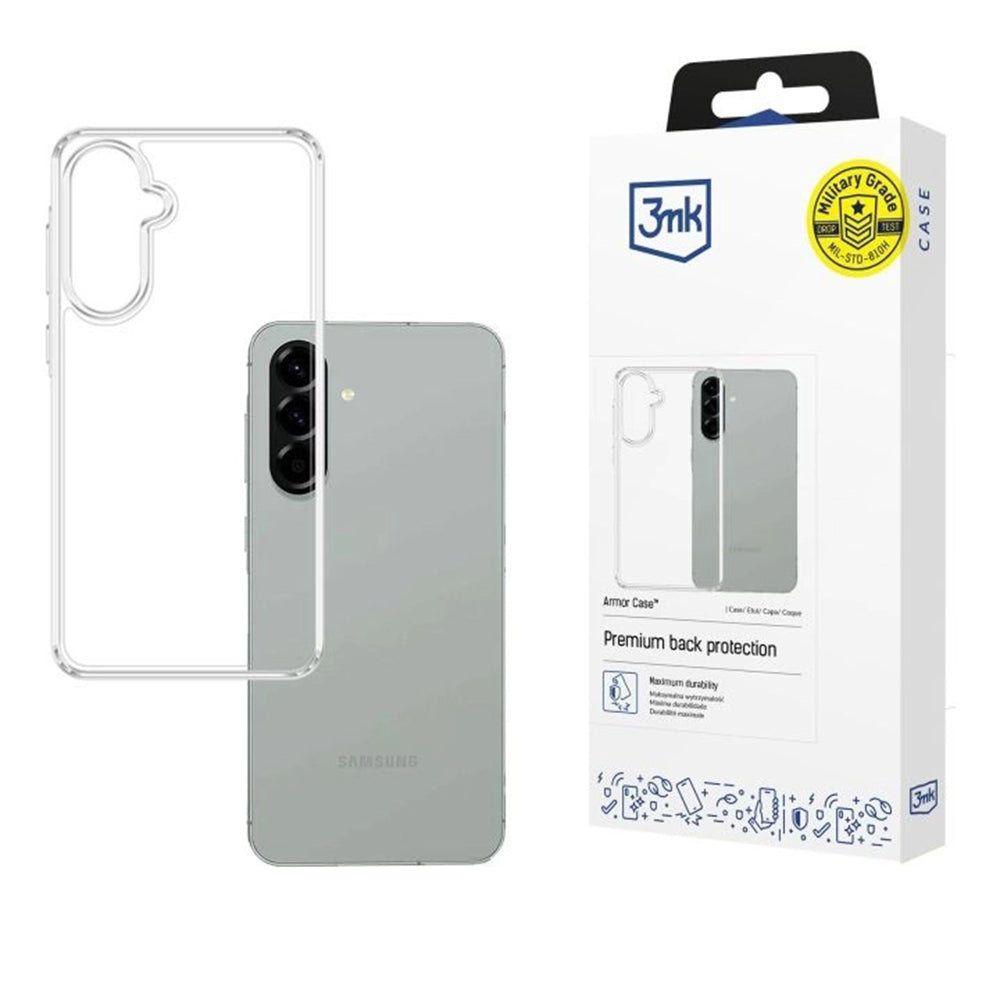Pouzdro pro Samsung Galaxy A57 5G, 3MK, Armor, Průhledné