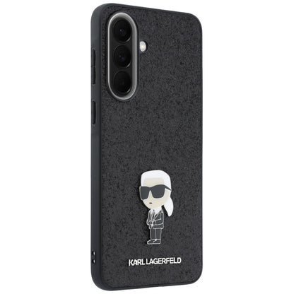 Pouzdro pro Samsung Galaxy A57 5G, Karl Lagerfeld, Glitter Fixed Ikonik Karl, Černé