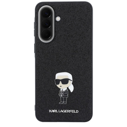 Pouzdro pro Samsung Galaxy A57 5G, Karl Lagerfeld, Glitter Fixed Ikonik Karl, Černé