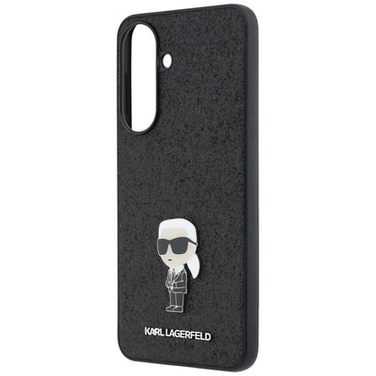 Pouzdro pro Samsung Galaxy A57 5G, Karl Lagerfeld, Glitter Fixed Ikonik Karl, Černé