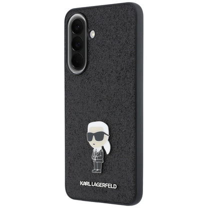 Pouzdro pro Samsung Galaxy A57 5G, Karl Lagerfeld, Glitter Fixed Ikonik Karl, Černé