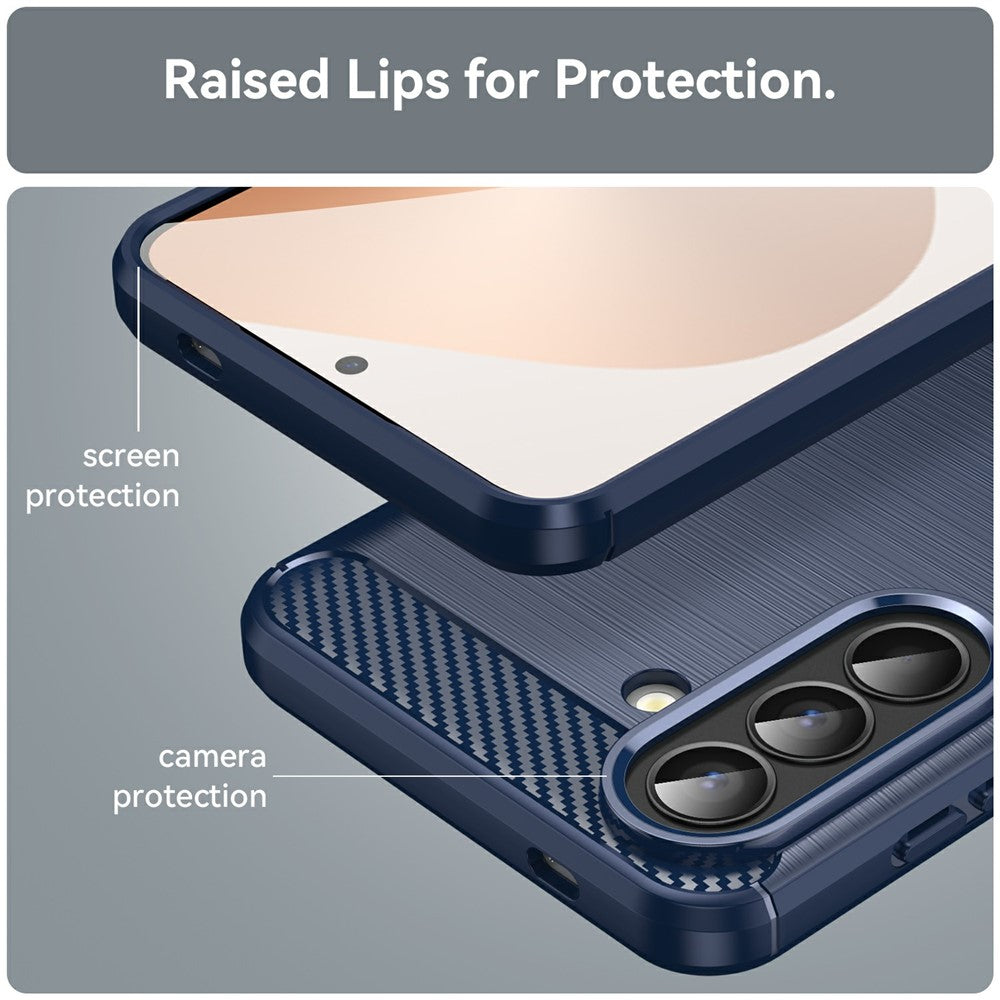 Pouzdro pro Samsung Galaxy A57 5G, Techsuit, Carbon, Modrá