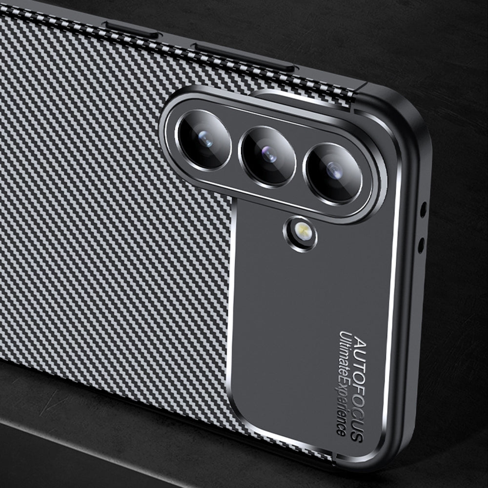 Pouzdro pro Samsung Galaxy A57 5G, Techsuit, CarbonFiber, Černá