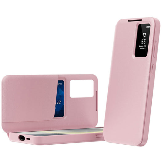 Pouzdro pro Samsung Galaxy A57 5G, Techsuit, SmartView, Růžové
